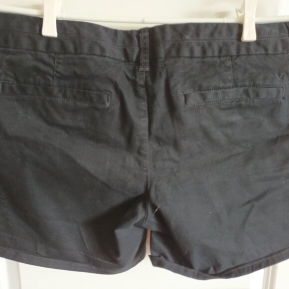 American Eagle Outfitters Women's Size 10 "Midi" Shorts Black - Picture 2 of 4